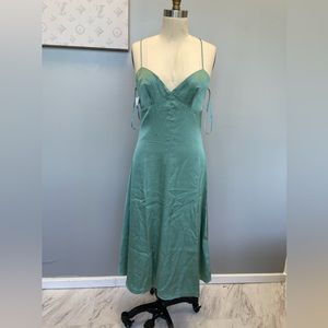 Elegant Teal Midi Dress